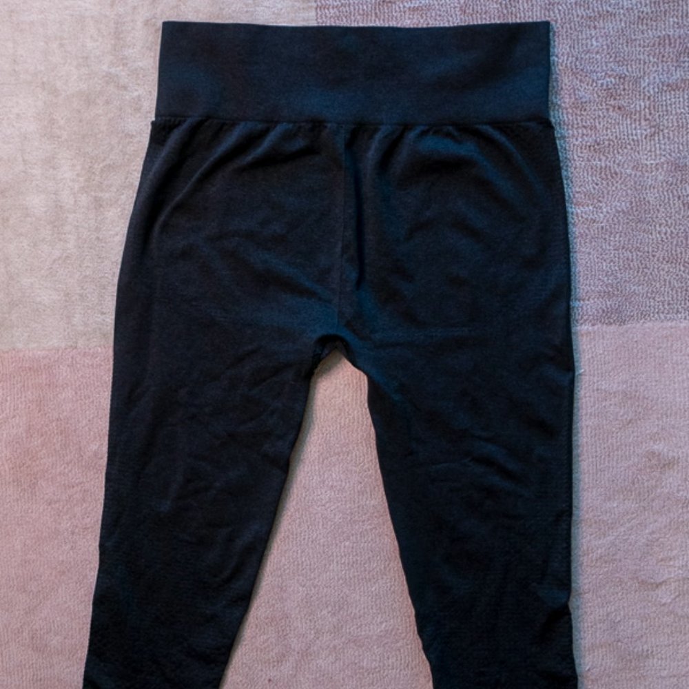 Gymshark Vital Seamless Leggings Black Marl Sz XL